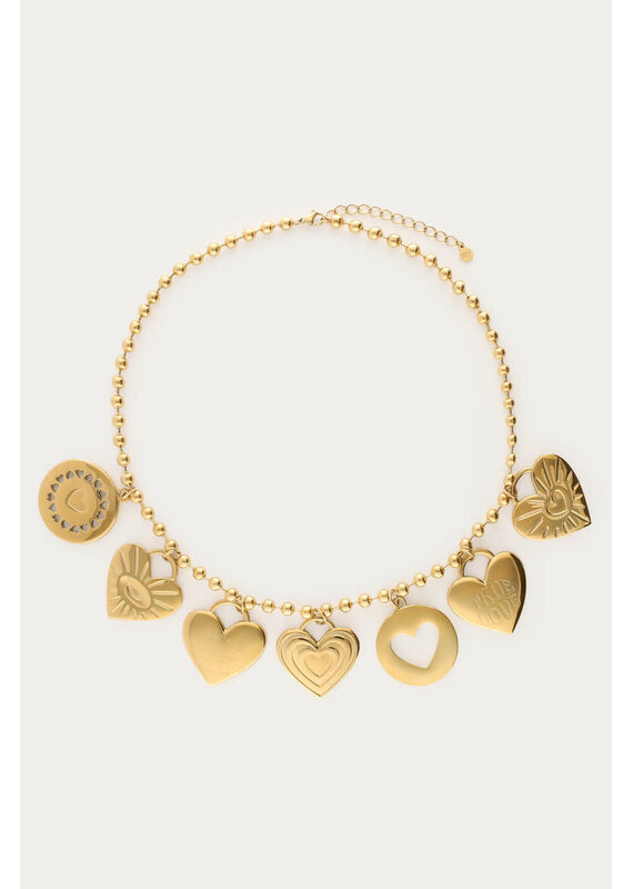 21Jewelz My Jewellery - Candy statement ketting met bedels - goud