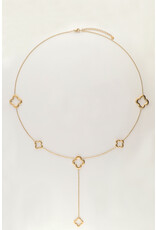My Jewellery My Jewellery - Iconic lange ketting met klavertjes - goud
