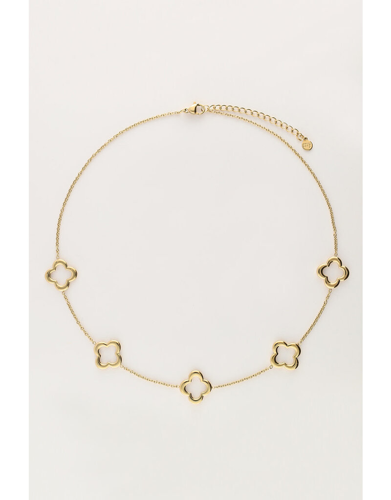 My Jewellery My Jewellery - Ketting met vijf klavers - goud