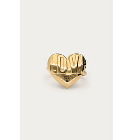 My Jewellery My Jewellery - Bold ring met love hart - goud