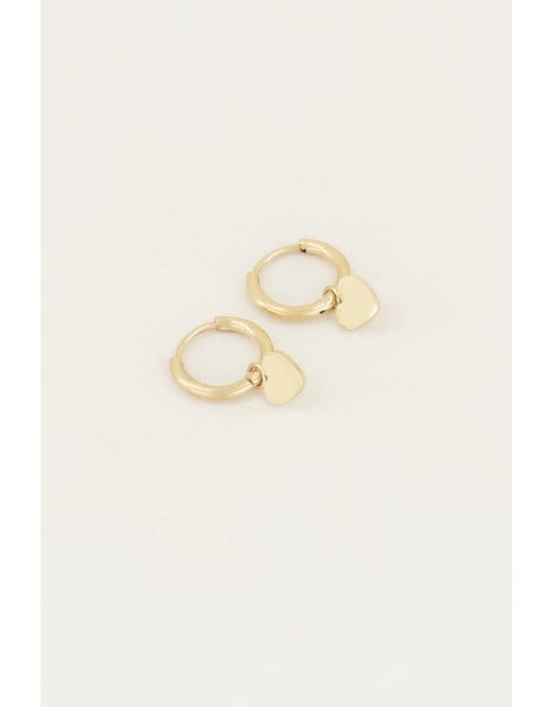 My Jewellery My Jewellery - Oorringen met hartje - goud
