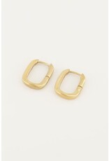 My Jewellery My Jewellery - Oorbellen ovaal klein - goud