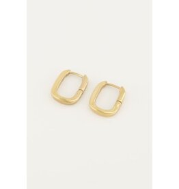 My Jewellery My Jewellery - Oorbellen ovaal klein - goud