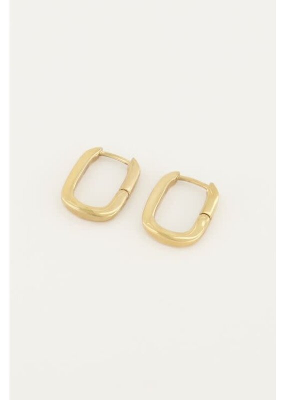 My Jewellery My Jewellery - Oorbellen ovaal klein - goud
