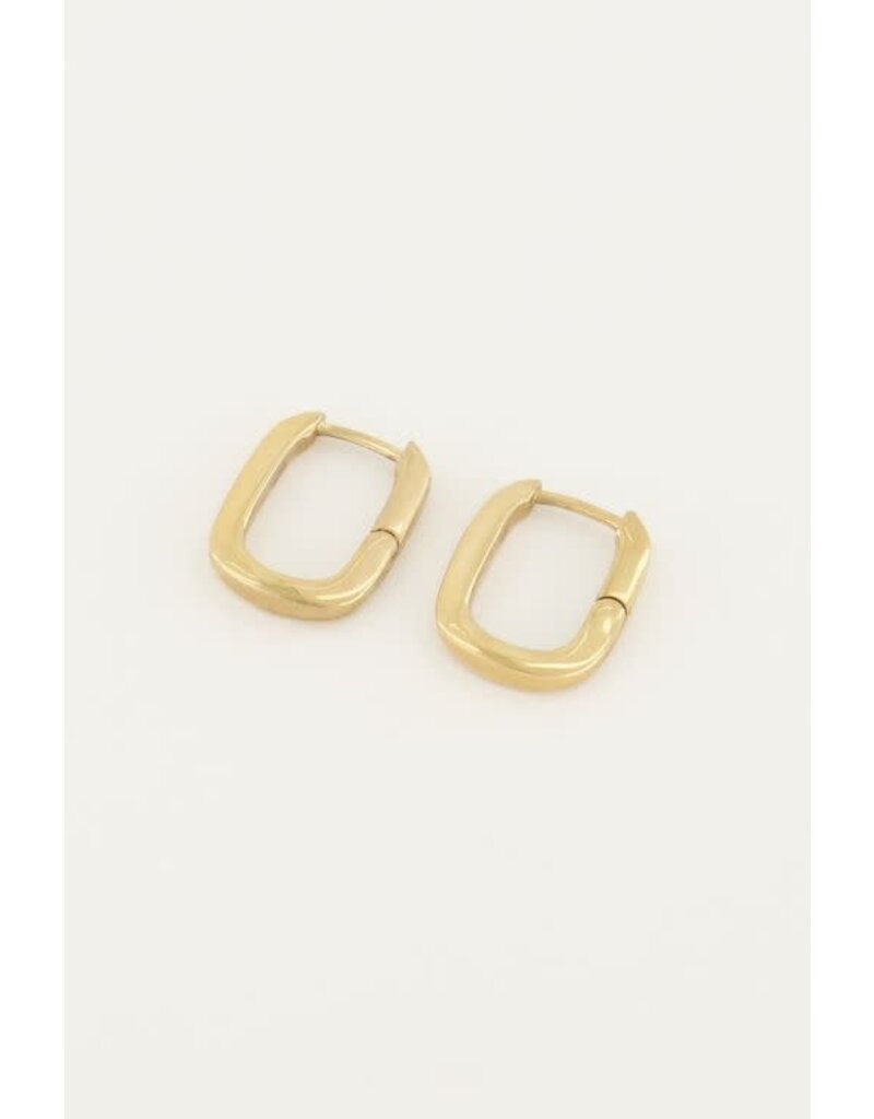 My Jewellery My Jewellery - Oorbellen ovaal klein - goud