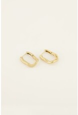 My Jewellery Swirl oorhangers ovaal - goud