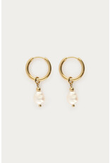 My Jewellery My Jewellery - Mystic oorringen met zoetwaterparel - goud