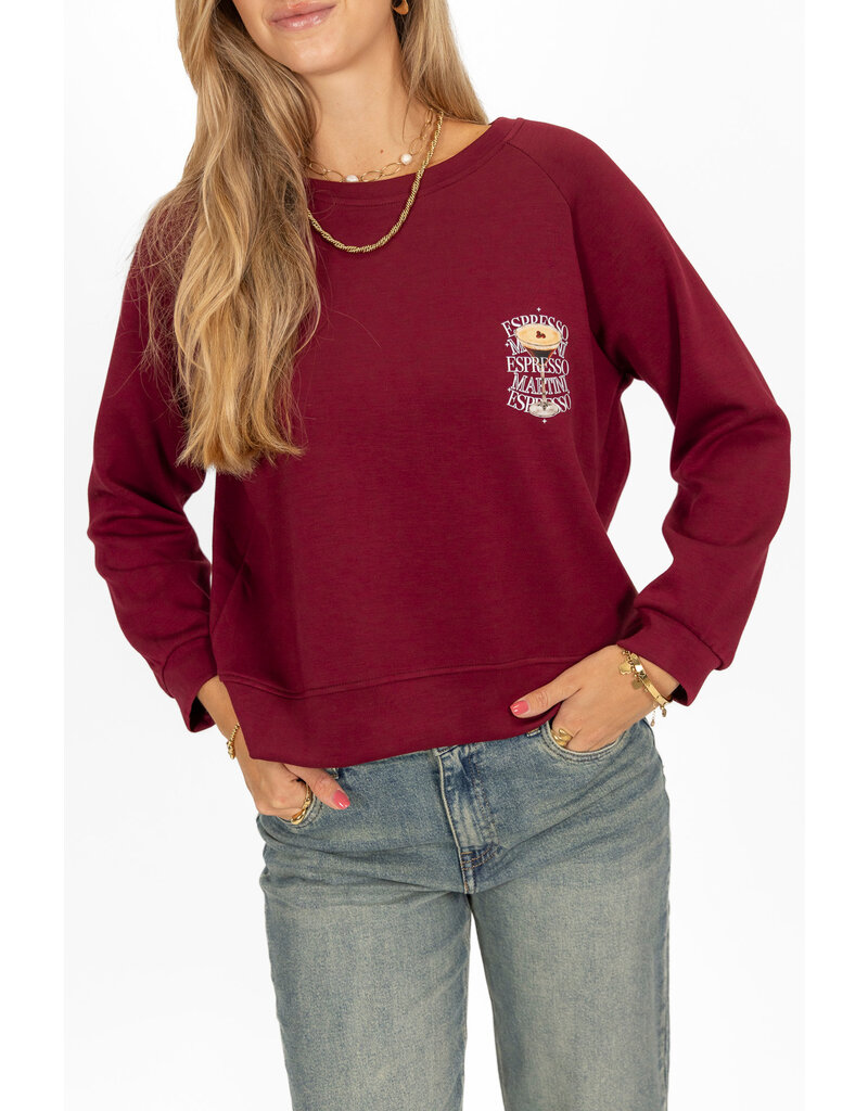 21Jewelz Sweater Espresso Martini - bordeaux