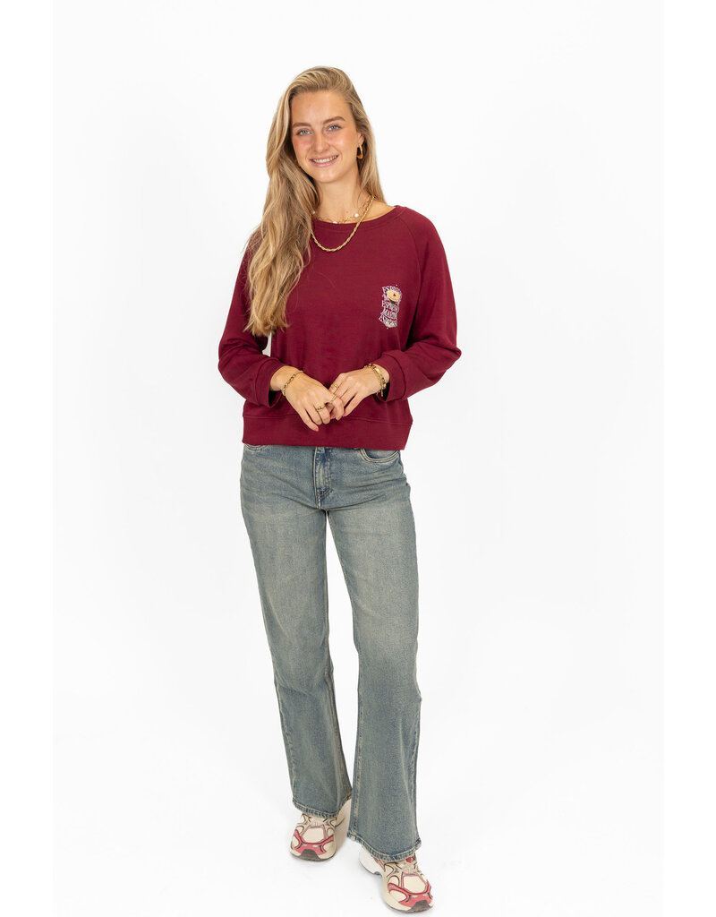 21Jewelz Sweater Espresso Martini - bordeaux