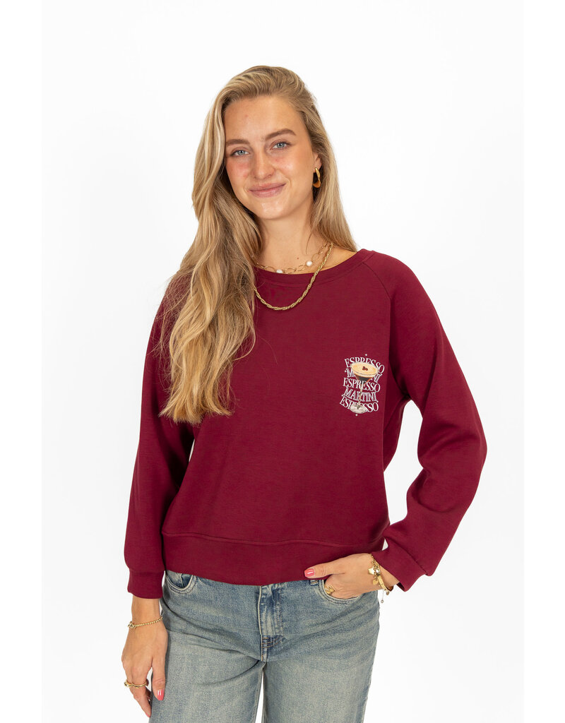 21Jewelz Sweater Espresso Martini - bordeaux
