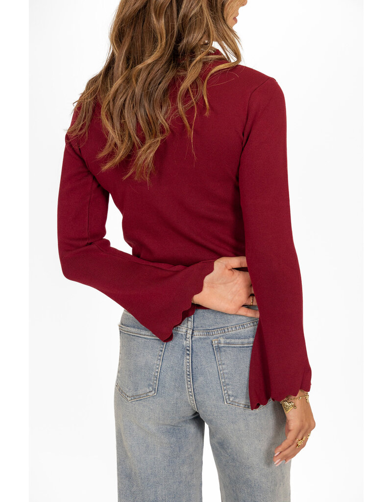 21Jewelz Zigzag longsleeve - bordeaux