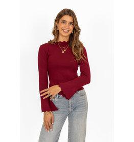21Jewelz Zigzag longsleeve - bordeaux