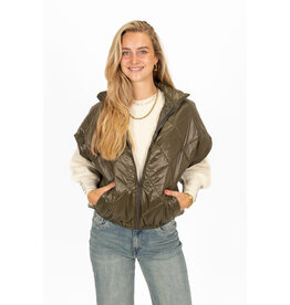 21Jewelz Gewatteerde bodywarmer - army groen