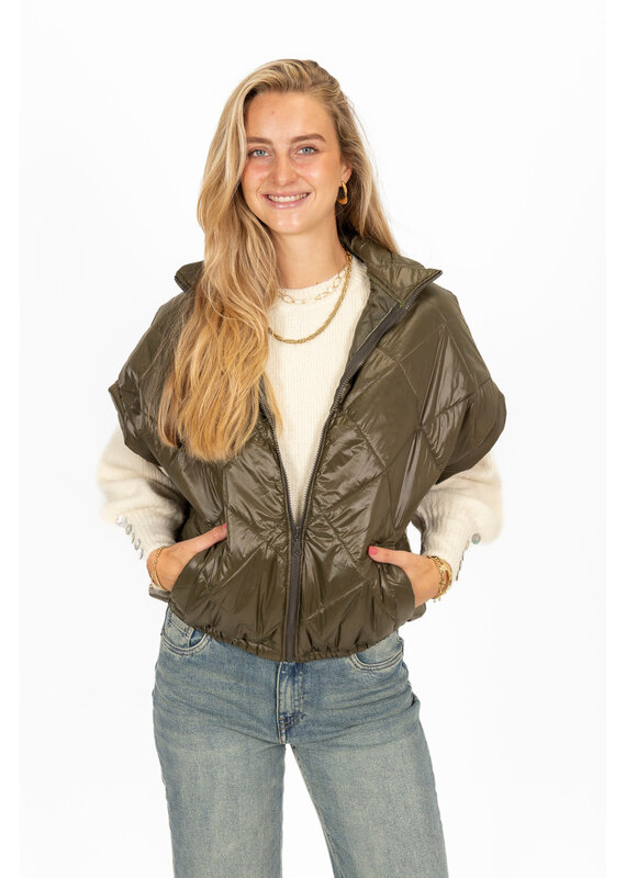 21Jewelz Gewatteerde bodywarmer - army groen