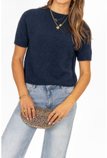 21Jewelz Effen basic truitje met korte mouw - navy