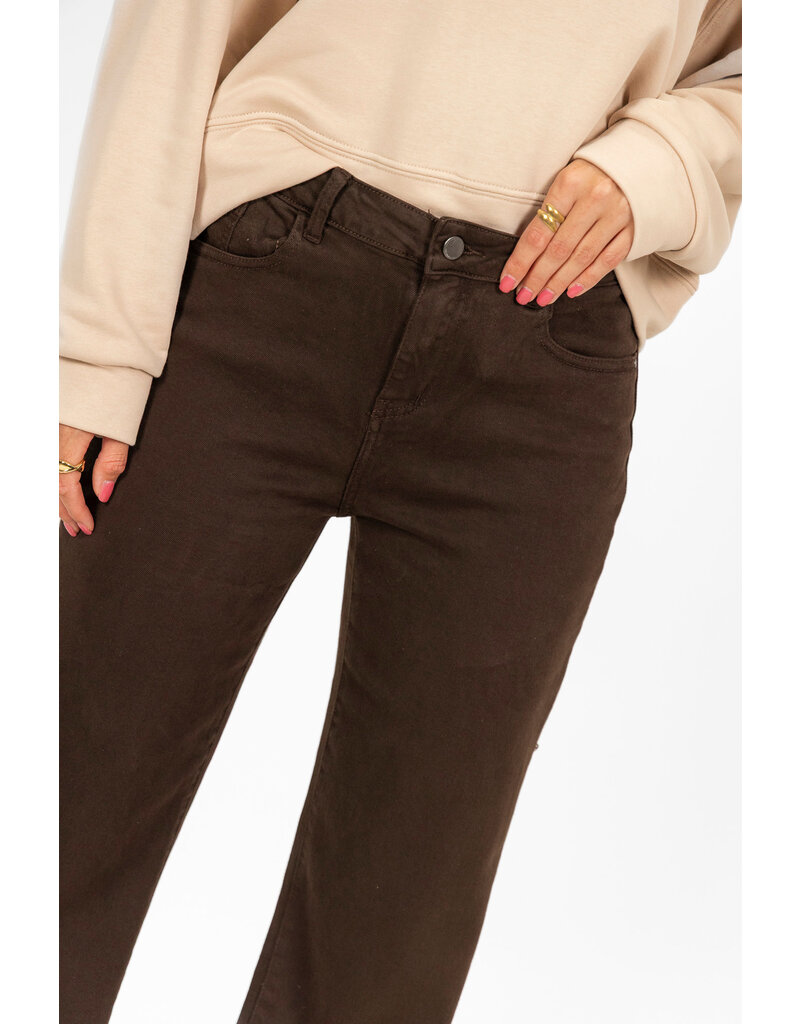 21Jewelz Wide leg jeans - choco bruin