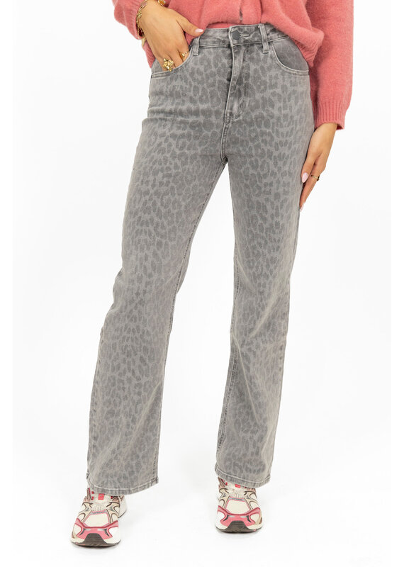 21Jewelz Wide leg jeans - panter grijs
