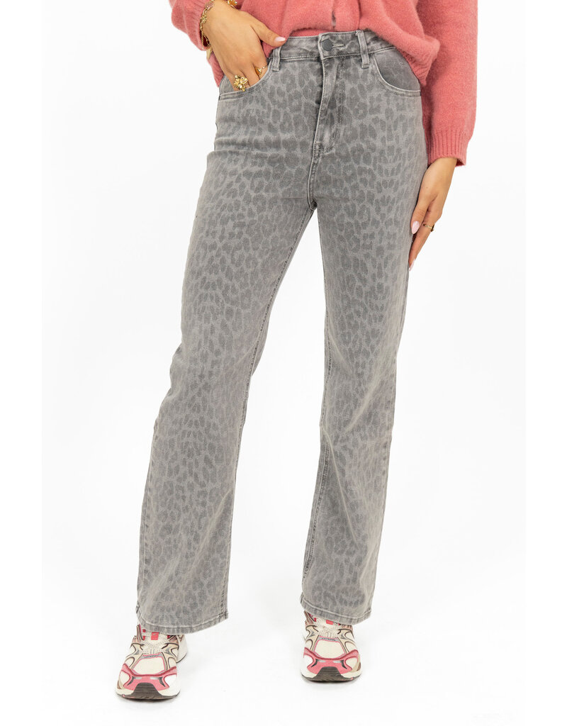 21Jewelz Wide leg jeans - panter grijs