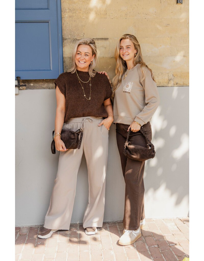 21Jewelz Effen casual jogger - taupe
