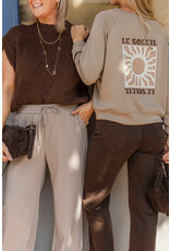 21Jewelz Effen casual jogger - taupe