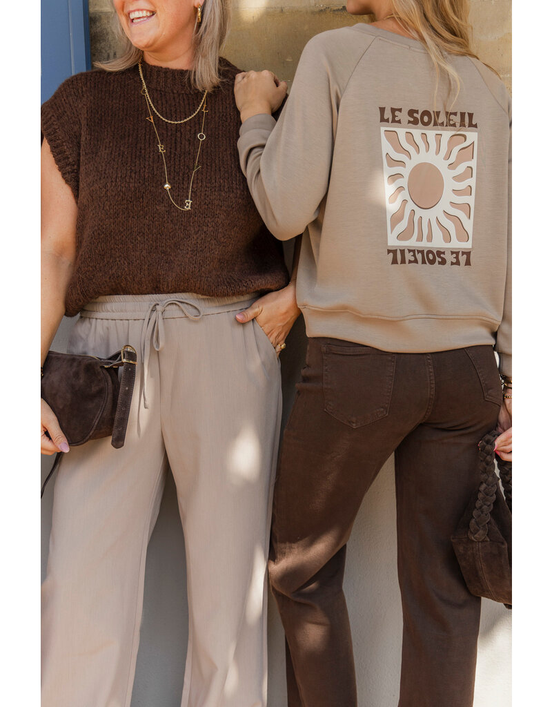 21Jewelz Effen casual jogger - taupe