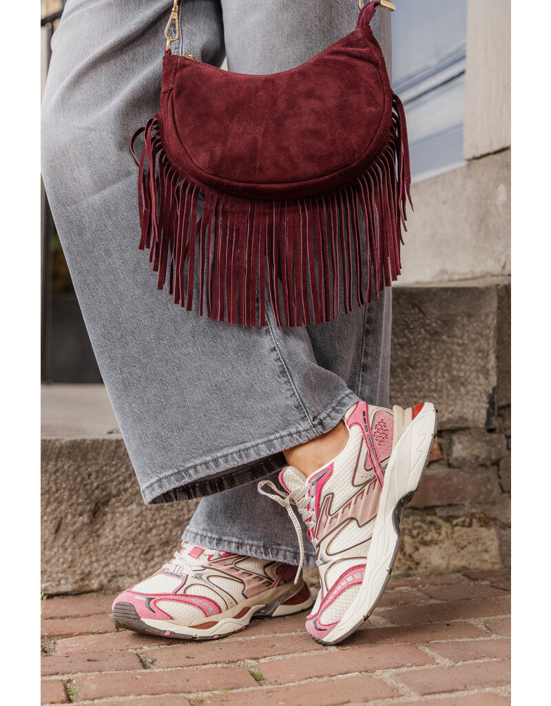 21Jewelz Kleine tas met franjes - bordeaux
