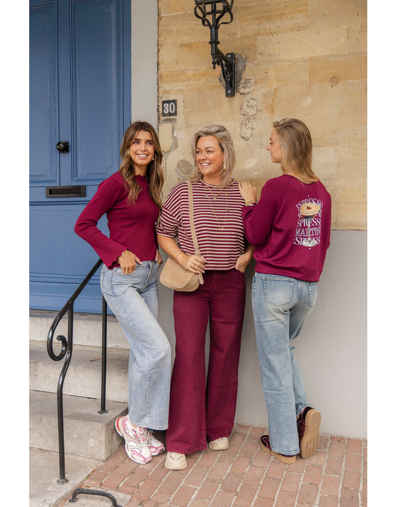 21Jewelz Sweater Espresso Martini - bordeaux