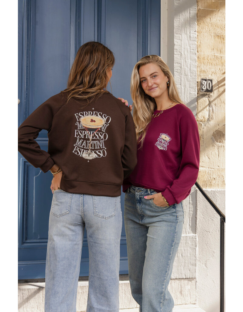 21Jewelz Sweater Espresso Martini - bordeaux