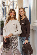 21Jewelz Vestje met love embleem - beige