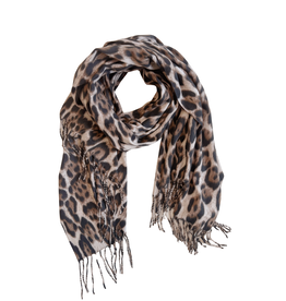 21Jewelz Sjaal met panterprint - zwart/bruin