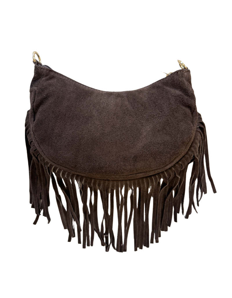 21Jewelz Kleine tas met franjes - bruin