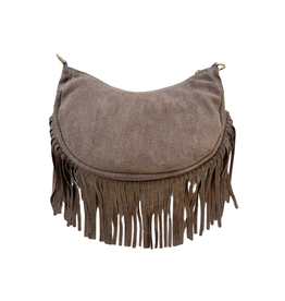 21Jewelz Kleine tas met franjes - taupe