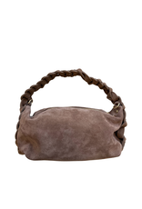 21Jewelz Suede tas met gevlochten hengsel - taupe