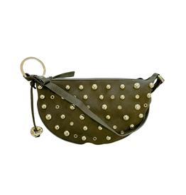 21Jewelz Halfronde tas met studjes - khaki