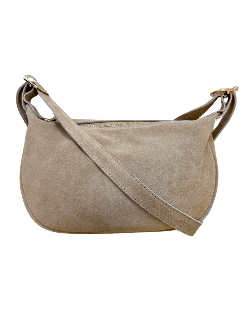21Jewelz Middel basic suede handtas  - beige