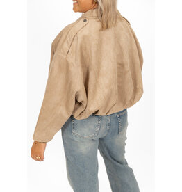 21Jewelz Suede bomberjack - beige