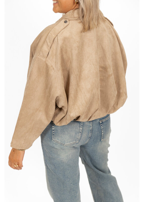 21Jewelz Suede bomberjack - beige