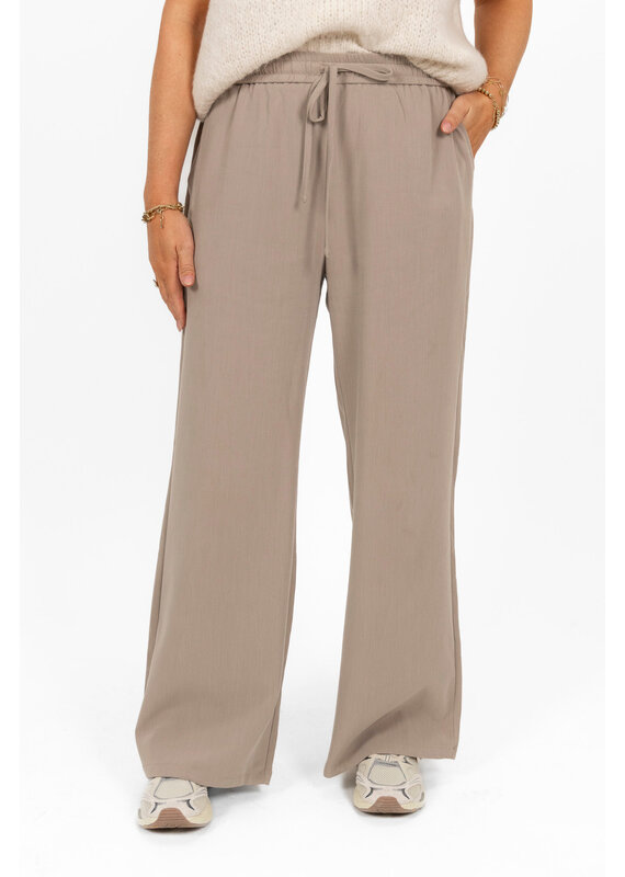 21Jewelz Effen casual jogger - taupe