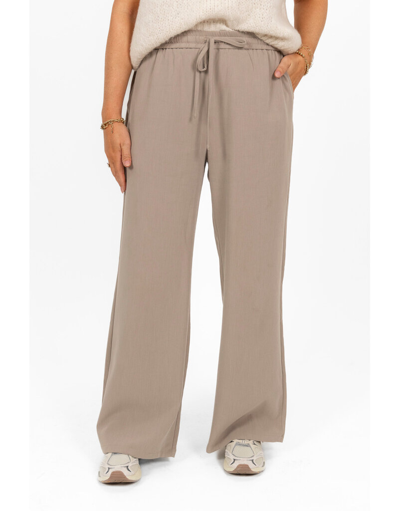 21Jewelz Effen casual jogger - taupe