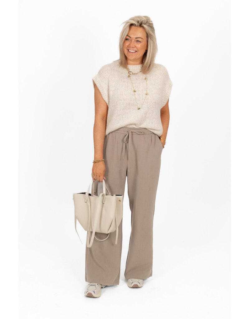 21Jewelz Effen casual jogger - taupe
