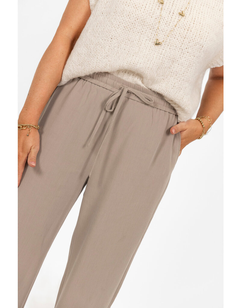 21Jewelz Effen casual jogger - taupe