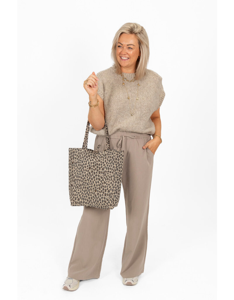 21Jewelz Effen casual jogger - taupe