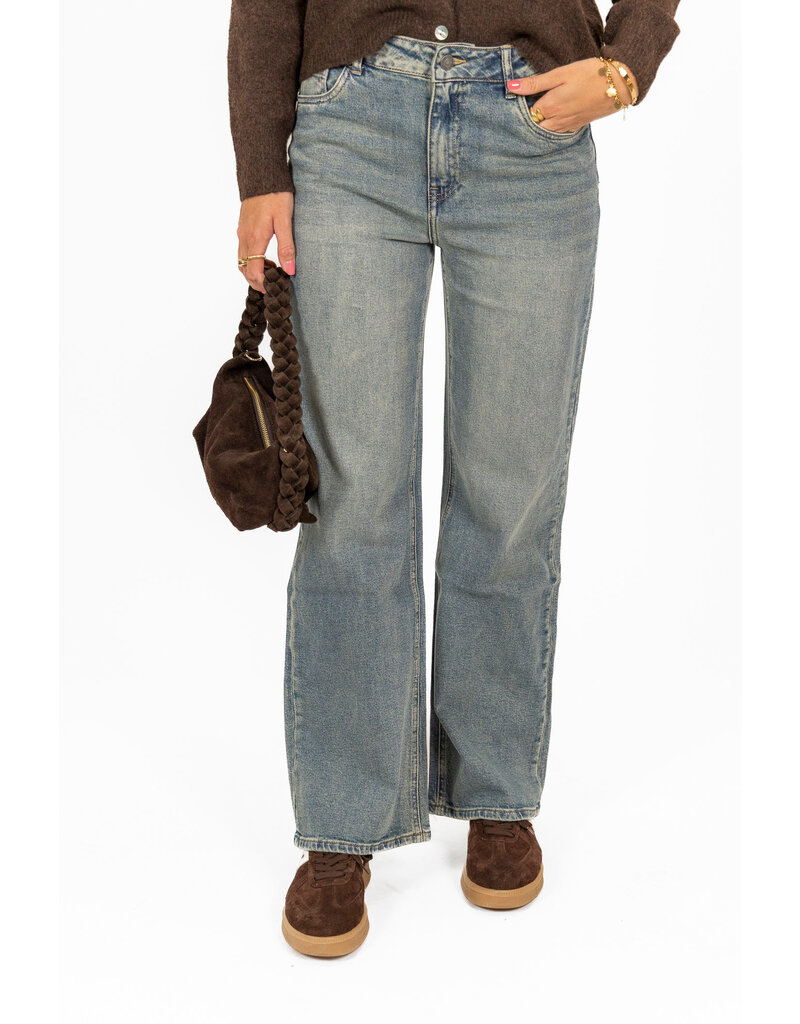 21Jewelz Washed wide leg jeans