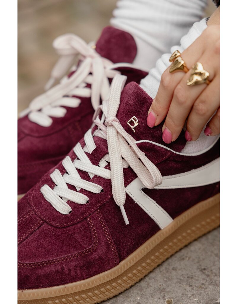 Babouche Babouche | Liva - bordo/white