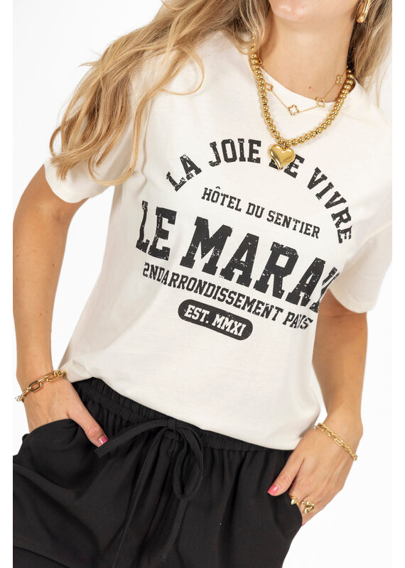 My Jewellery My Jewellery - Wit T-shirt Le marais