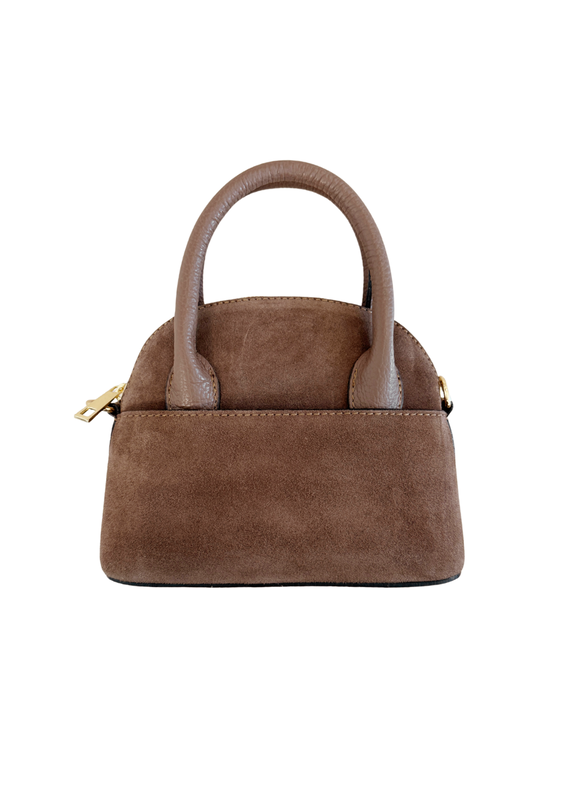 21Jewelz Klein tasje met hengsel - suede bruin