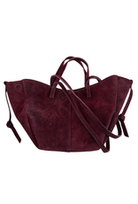 21Jewelz Suede shopper met dubbel hengsel - bordeaux