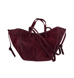 21Jewelz Suede shopper met dubbel hengsel - bordeaux