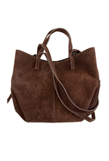 21Jewelz Suede shopper met dubbel hengsel - camel bruin