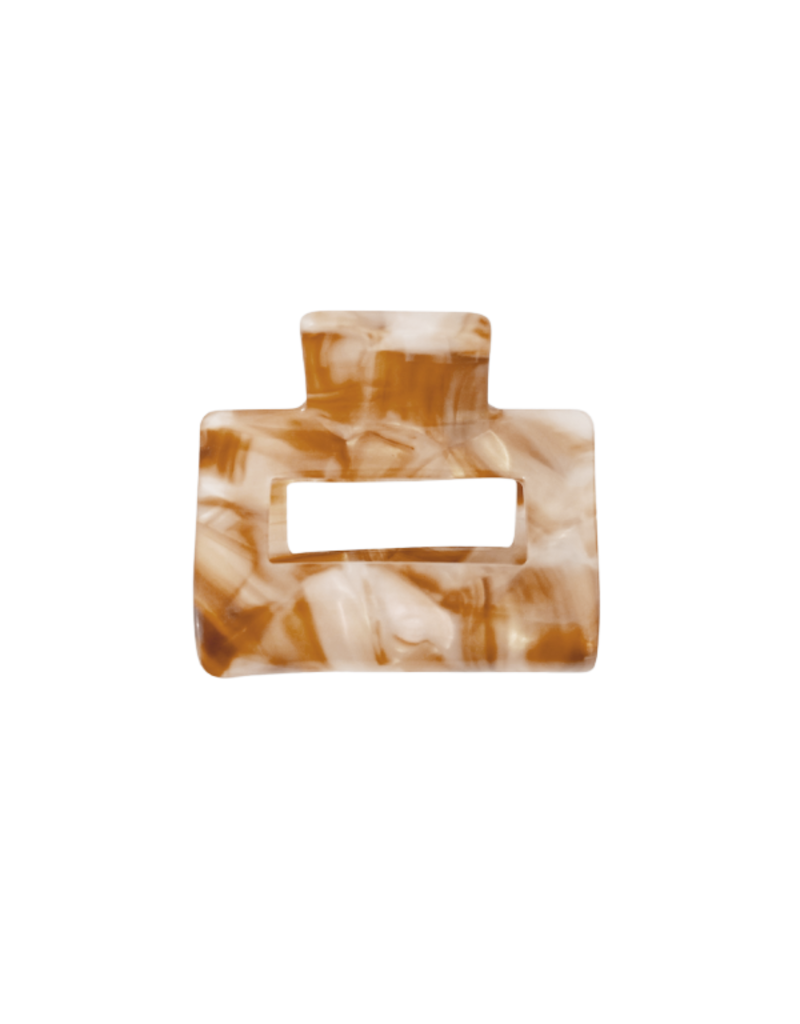 21Jewelz Middelgrote haarklem - camel marmer